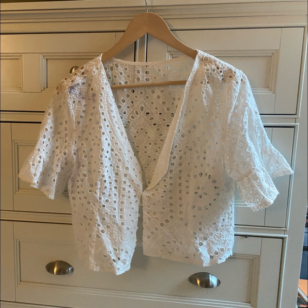 adorable eyelet top